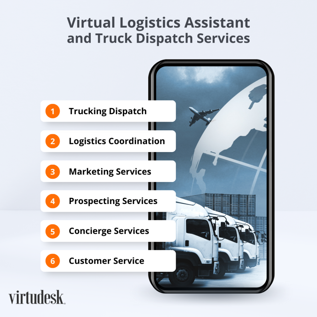 virtual logistics assistant services trucking dispatch