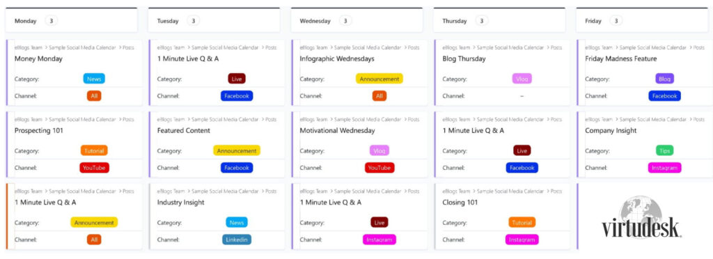 editorial calendar clickup template free