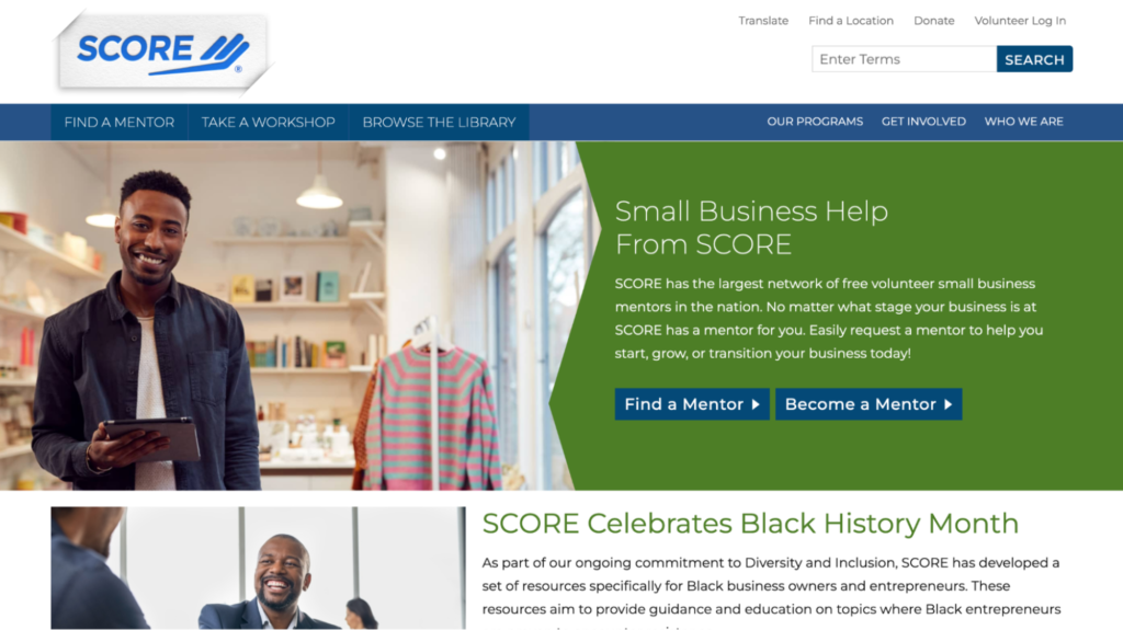 score small business usa