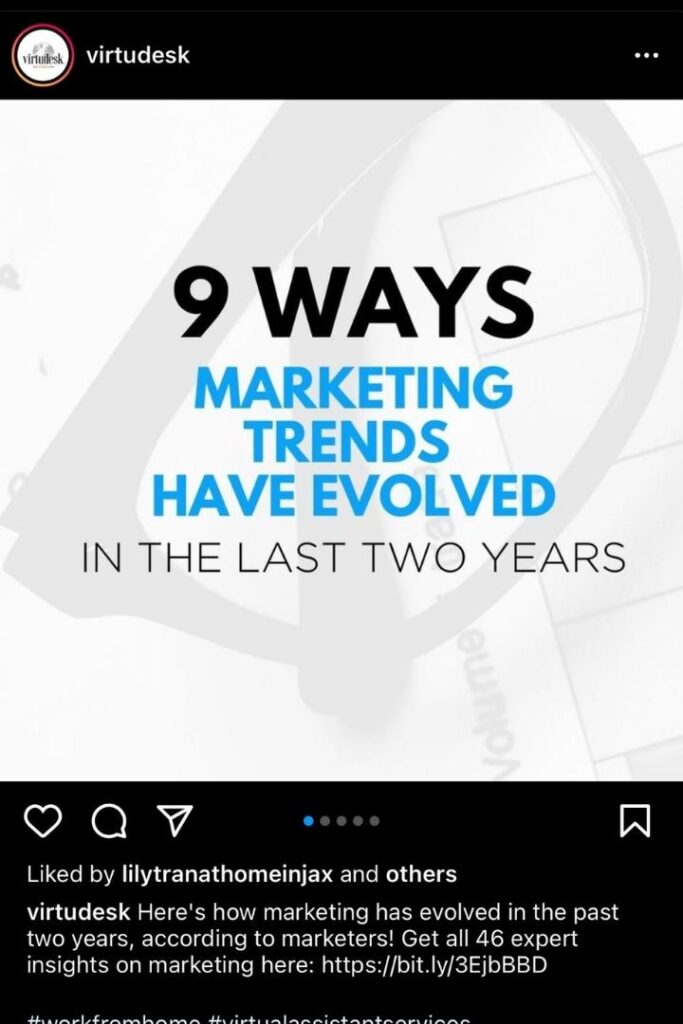 marketing insights from experts blog virtudesk instagram