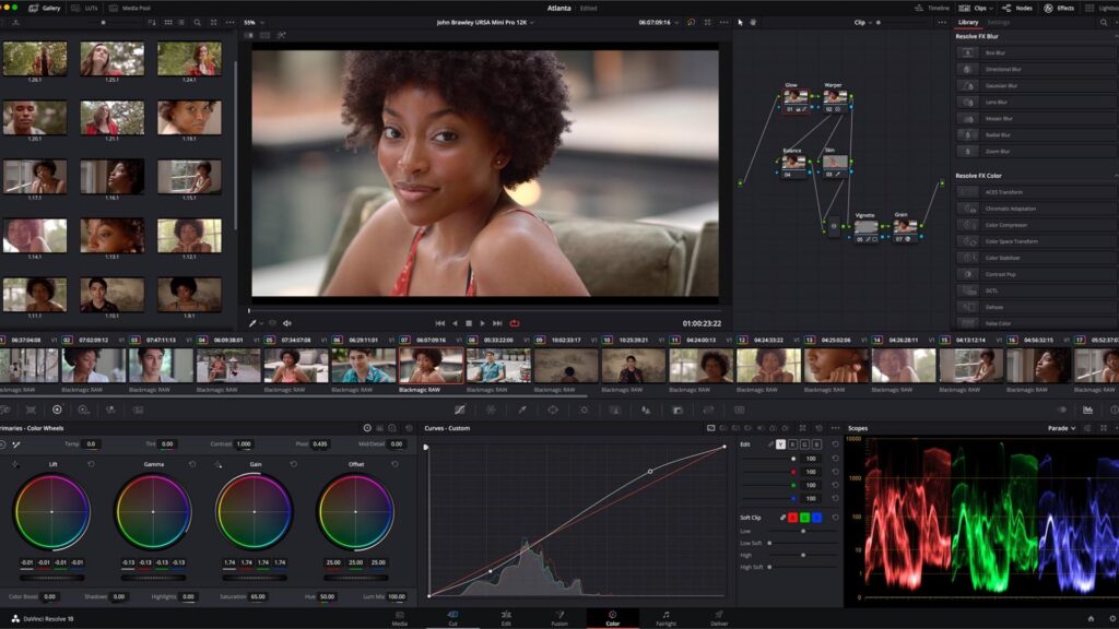 davinci resolve video editor