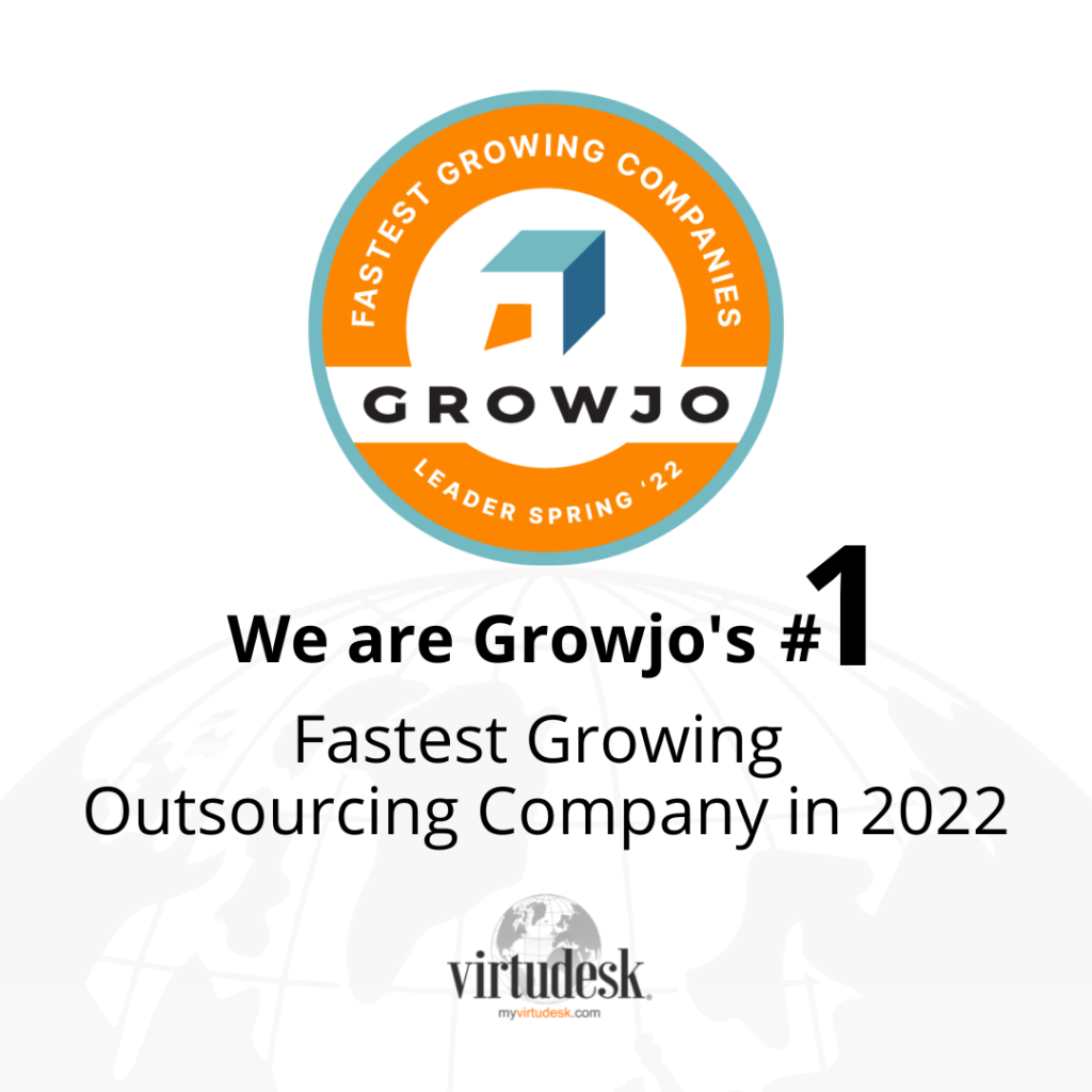 virtudesk achieves greater growth recognized by growjo USA fastest-growing outsourcing company