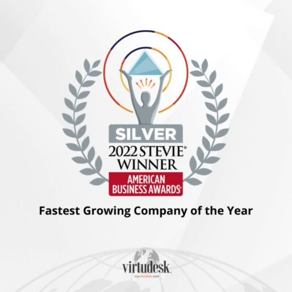 virtudesk achieves greater growth with silver stevie from american business awards 2022